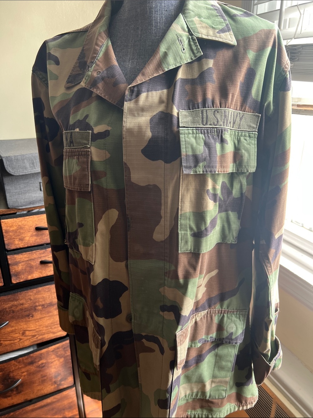 Chanel designed Original Camouflage US Navy Jacket EUC